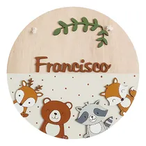 Comprar Carteles Con Nombre Circular - Nacimiento Baby Shower