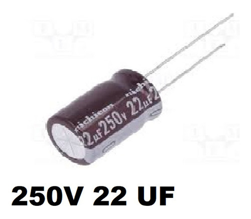 22uf 250v Filtro Electrolítico Condensador (7 Unidades)