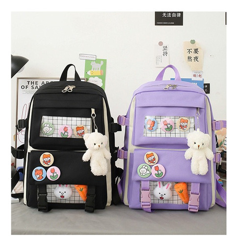 S Conjunto De Estudio De Cuatro Piezas Con Mochila Japonesa