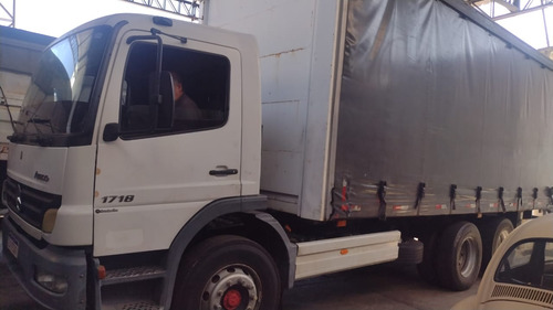 Mb Atego 1718 Ano 2008 Truck,  Sider De 7 Metros Chapeado.