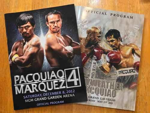 Mgm Grand Pacquiao Mayweather Márquez Box Programa Oficial