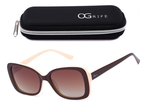 Oculos Ogrife Solar Feminino Og 1579-c Polarizado Original