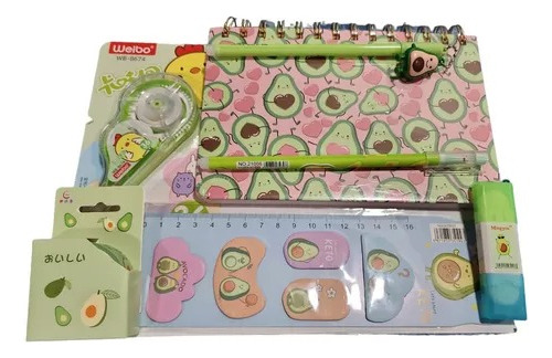 Set Planner Mas Accesorios - Papelería Kawaii
