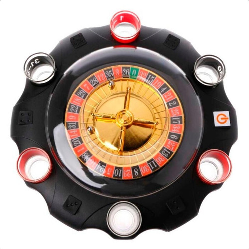 Jogo Roleta Cassino Rio Master Com 6 Shots Drinks E 2 Bolas