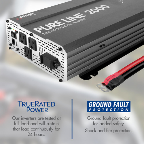 Inversor De Corriente Wagan El3808 Pure Line 2000w 12v A 110