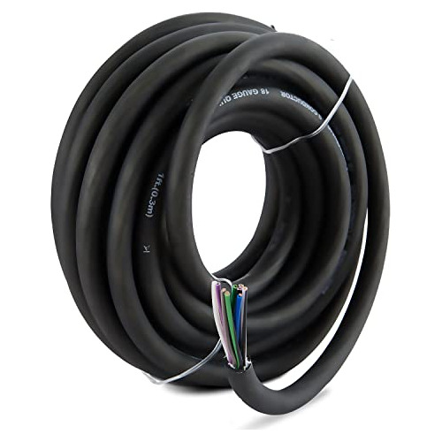 Cable De Altavoz De 9 Conductores De 20 Pies - 18 Awg 100% O