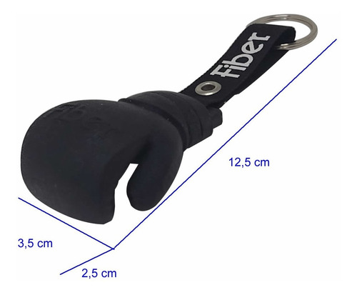 Imagem 2 de 3 de Chaveiro 3d Luva De Box Original Fiber Sports C/ Nota Fiscal