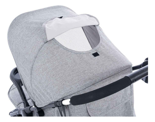 Carrinho De Bebê Vira Berço 6m+ Startravel Cinza Maxi Baby