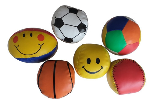 Balón Antiestrés Pelota Antiestrés Deportiva  Set 6 Unidades