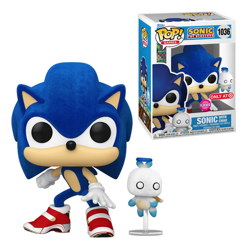 Funko Pop! Sonic With Hero Chao Flocked #1036 - Ed. Special