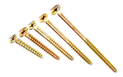 Imagen 1 de 5 de Tornillos Madera Fix 5 X 60 Mm Cabeza Fresada X 500 Verashop