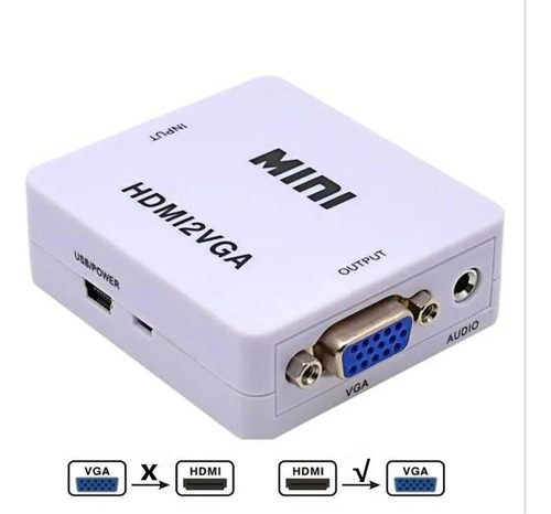 Adaptador Convertidor Conversor Hdmi A Vga