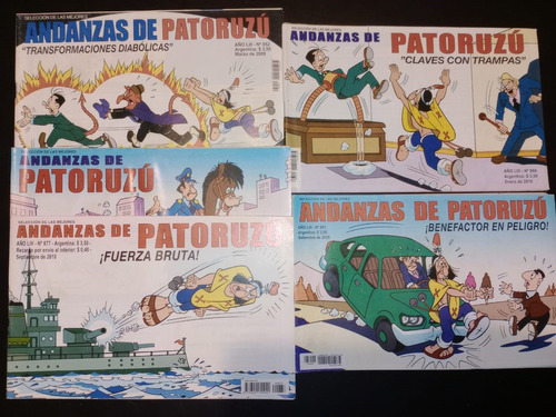 Pack 5 Ejemplares Andanzas De Patoruzú