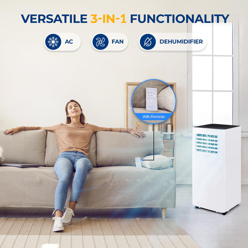 Aire Acondicionado Portátil Eficiente Y Compacto Color