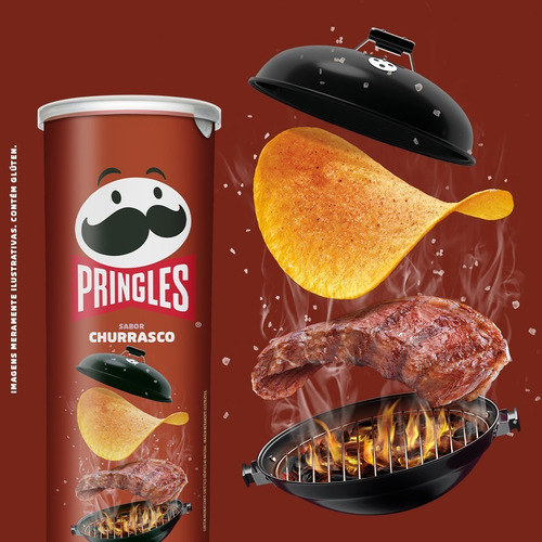Combo Batata Pringles Churrasco 18 Unidades