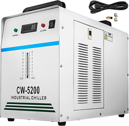 Enfriador De Agua Industrial Chiller Cw-5200 Bestequip 110v