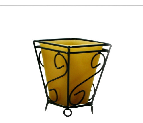 Suporte Quadrado 15 Cm Mesa Romântica Vintage Lanterna Vela Decoração 10 Cores De Luminária