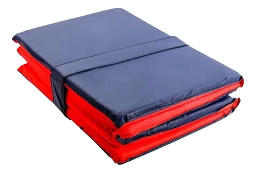 Colchoneta Doble Faz Rojo Azul Gimnasio Camping 