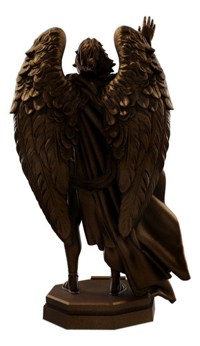 Estátua São Gabriel Arcanjo Mensageiro - Coleção Sublime Cor Cor Cobre Antigo