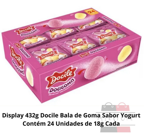 Bala Goma - Escolha Sabor - Docile Goma Yogurt