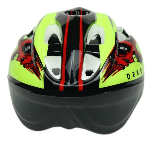 Imagem 6 de 7 de Kit Capacete Cotoveleira Joelheira Infantil Bike Skate Verde