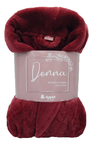 Roupão Adulto Microfibra Flannel Donna - Appel