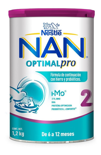 Nestle Nan Fórmula Infantil 2 Optipro, 1.2kg