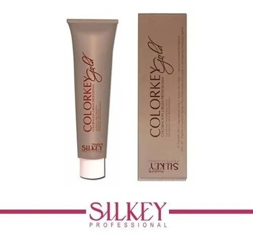  Silkey Colorkey Gold Coloración Crema Profesional X 60 G Tono 8 rubio claro natural