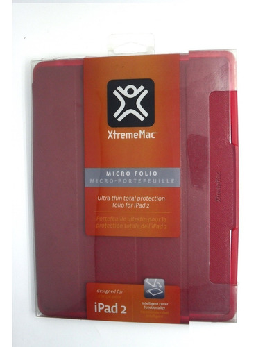 Estuche Para iPad 2/3/4 Tipo Folio  Xtrememac En Rojo