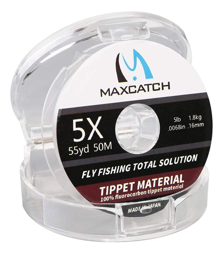 Maxcatch Fluorocarbono Tippet Pesca Mosca (50 m)