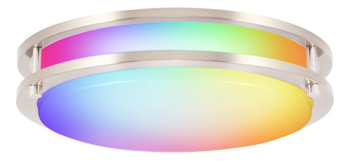 Lampara De Techo Led Inteligente De Montaje Empotrado Clo...