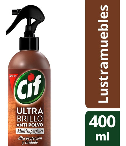 Limpiador Multisuperficies Cif Recargable 400ml Ultra Brillo