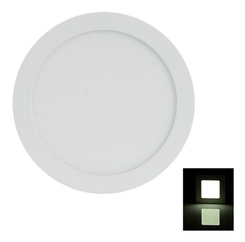 Lampara 9w Led Panel Redonda Ojo Buey 6000k(luz Blanca)