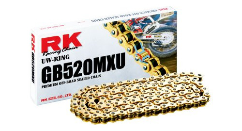 Rk Racing Chain Gb520mxu-116 (520 Series) Gold 116 Link Extr