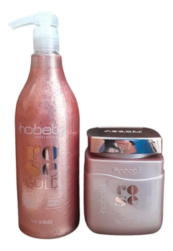 Imagem 5 de 10 de Kit Rose Gold Shampoo 750 Ml + Máscara 750 Gr