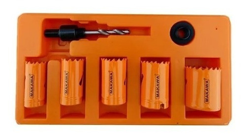 Kit Set Juego Sierra Copa Bi-metal 7 Piezas Makawa