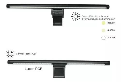 Lampara Barra De Luz Para Monitor Y Portátil Rgb En Aluminio