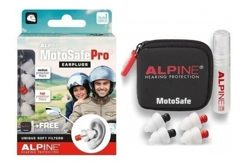 Protetor Auricular Alpine Motosafe Pro - Motociclista