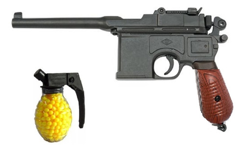 Pistola Airsoft Mauser C96 Ww1 Airsoft Paintball +balines