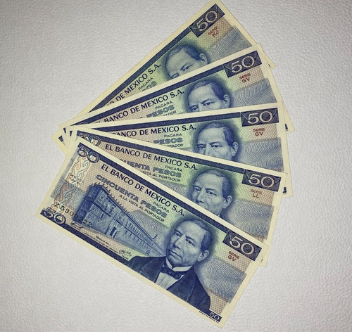 50 Pesos Juarez Familia A Nuevo Unc Sin Circular !