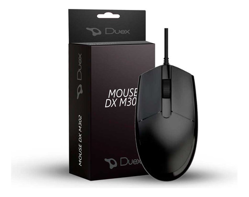 Mouse Duex Dx M302, Usb, 1000 Dpi Preto