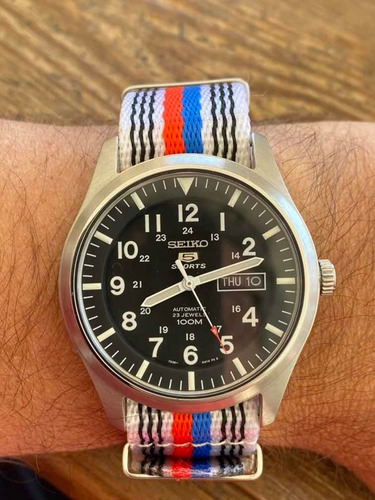 Seiko 5 Sport Militar Snzg11j1 100m