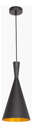 Lámpara De Colgar Form Design  Beat Shade Flute (réplica) Color Negro