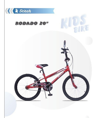 Bicicleta Rodado 20 Buena Calidad Stitch-mundomotos.uy