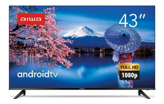 Smart TV Aiwa AWS-TV-43-BL-02-A IPS Android 11 Full HD 43" 110V/220V