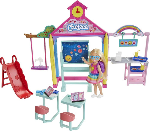 Muñeca Chelsea Barbie Set Salón Clases Accesorios Original