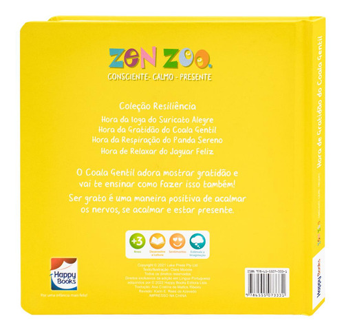 Zen Zoo - Resiliência: Hora Da Gratidão Do Coala Gentil, De Lake Press. Editora Happy Books, Capa Dura Em Português
