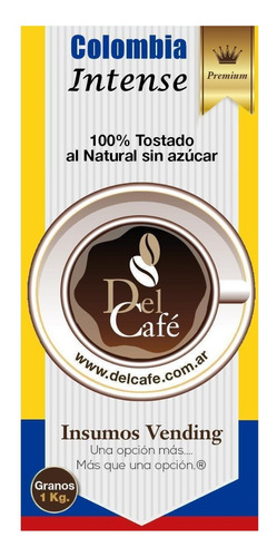 Imagen 1 de 3 de Cafe Colombiano Intenso Premium Tostado En Grano O Molido