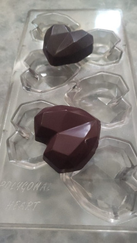 Molde Para Chocolate  Corazón Diamante