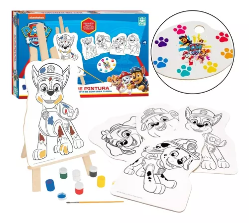 Jogo Infantil Brinquedo Kit Pintura Patrulha Canina - Nig - Babu